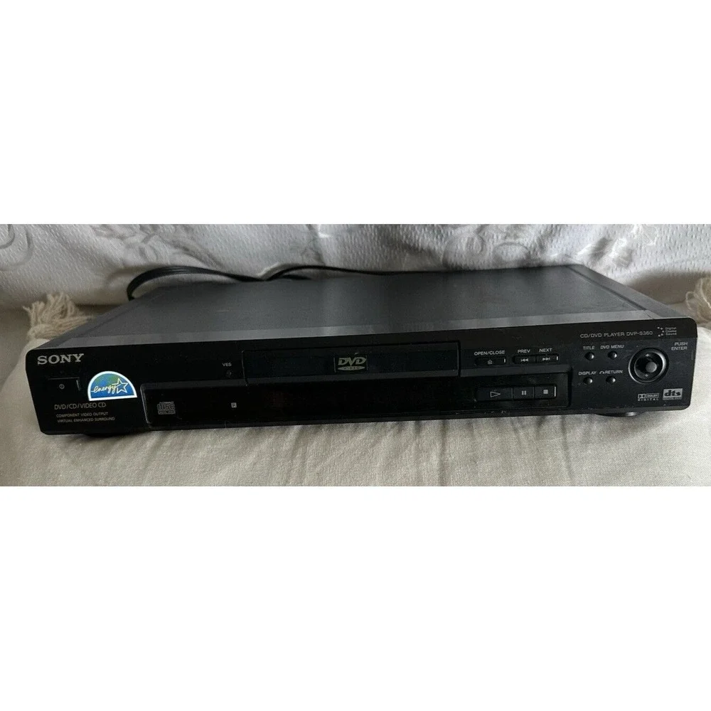 Sony CD/DVD Player Digital Cinema Sound Home Theater DVP-S360 Tested & Works